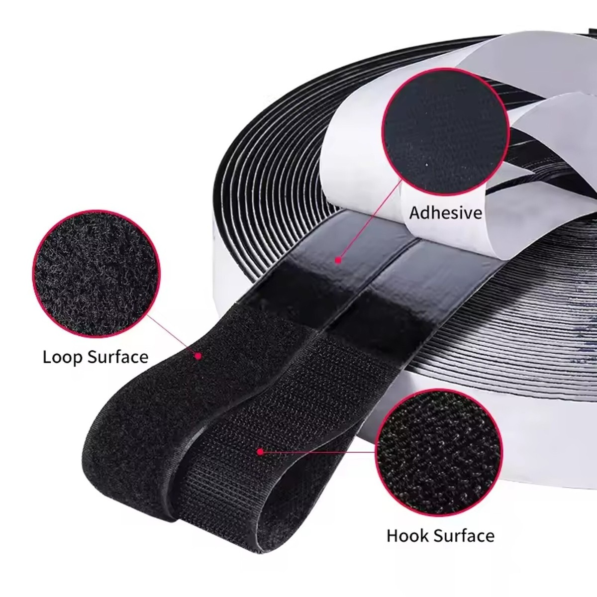 Hook and Loop Tape with Adhesive Backing Hook and Loop Tape with Adhesive Backing